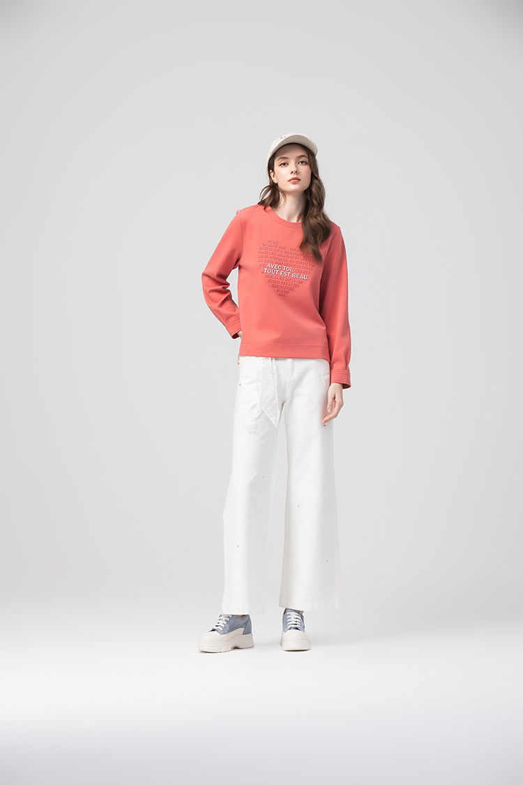 abito蝴蝶亮片造型寬褲