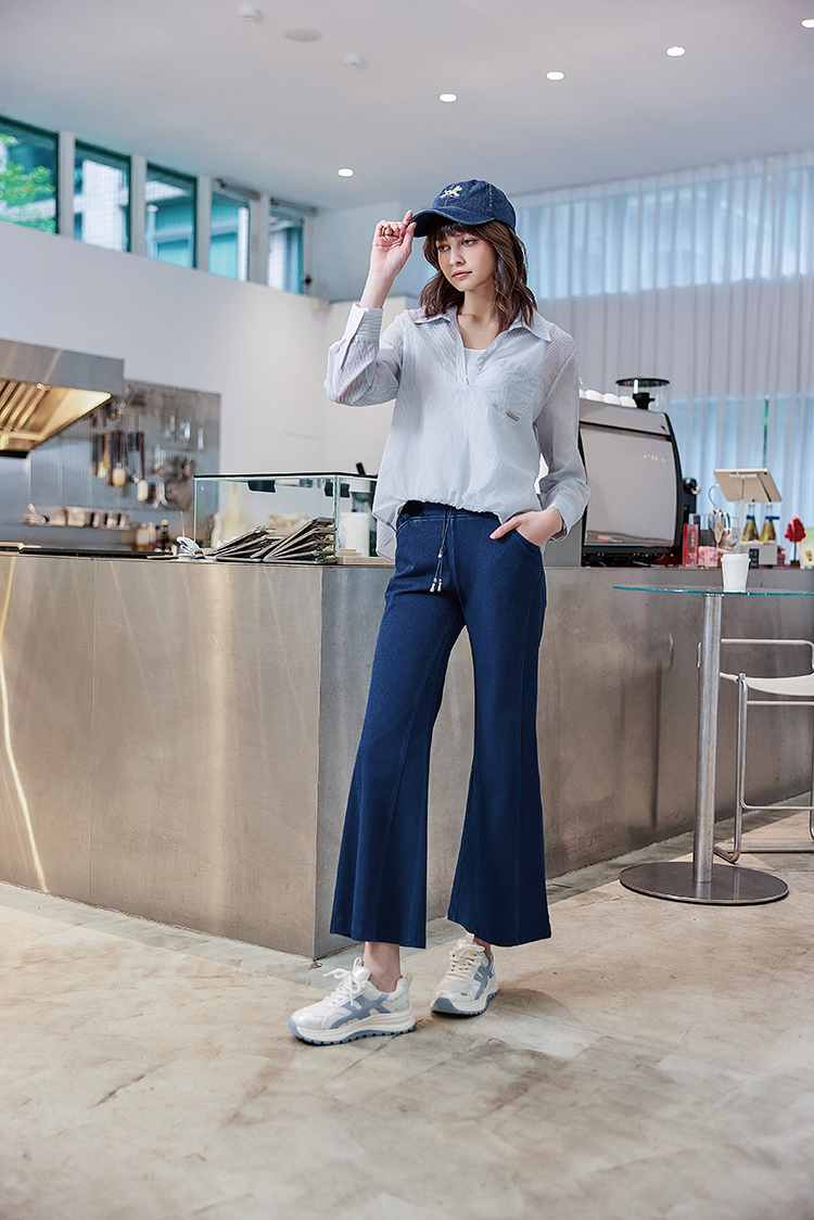 abito抽繩休閒棉質長褲