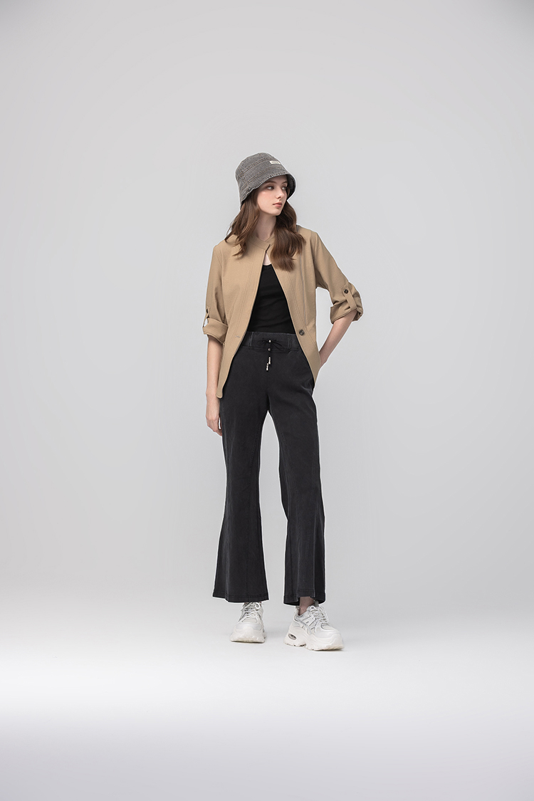 abito抽繩休閒棉質長褲