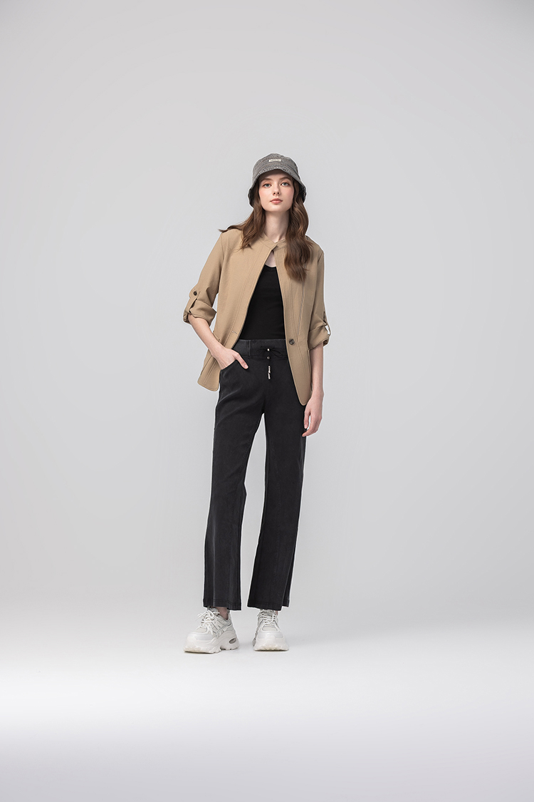 abito抽繩休閒棉質長褲