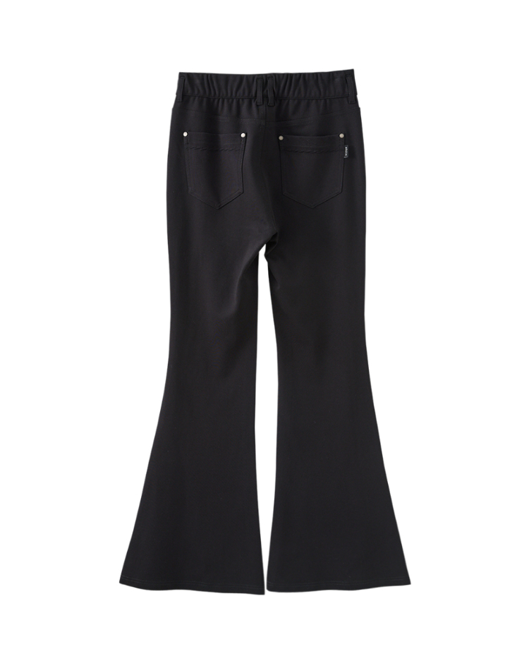 abito高腰雙釦喇叭褲