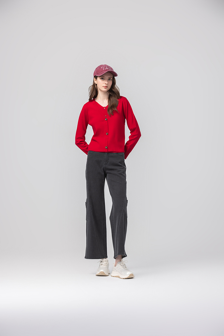 abito假兩件雙層針織上衣