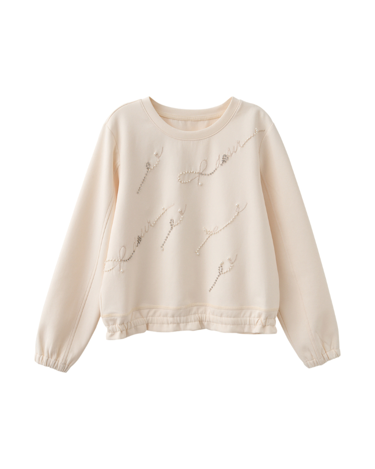 DITA甜甜珍珠刺繡上衣