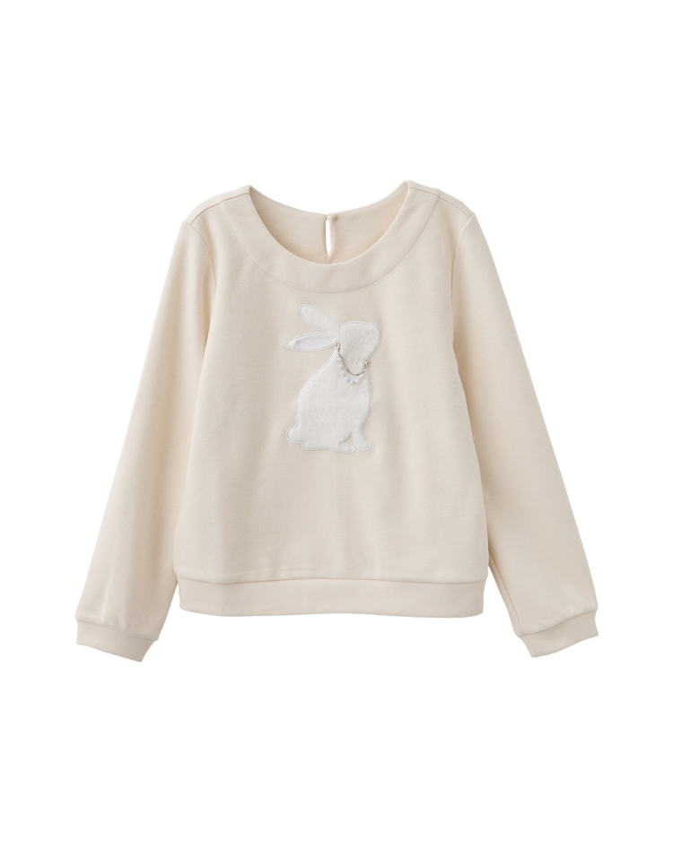 DITA溫柔絨毛小兔上衣