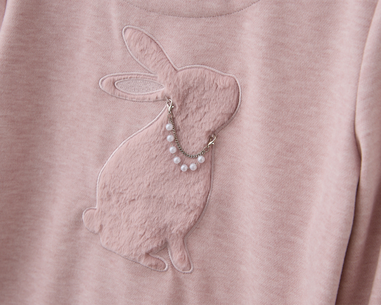 DITA溫柔絨毛小兔上衣