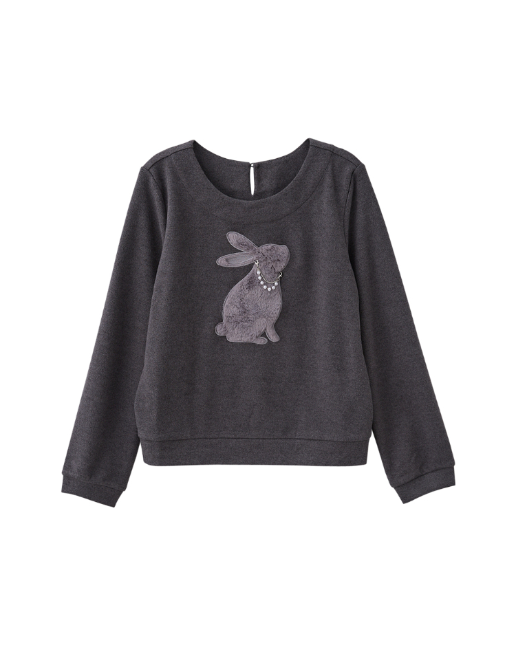 DITA溫柔絨毛小兔上衣