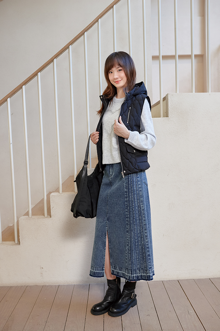 DITA甜美愛心修身針織上衣