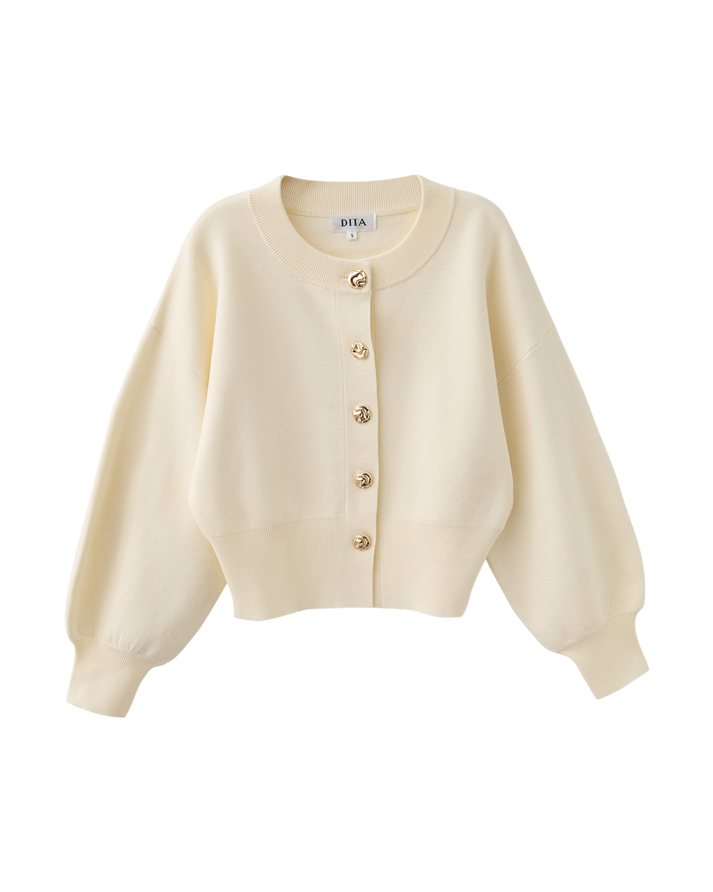 DITA日系澎袖短版針織外套