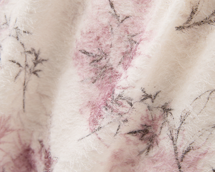 DITA浪漫氛圍印花皺皺上衣