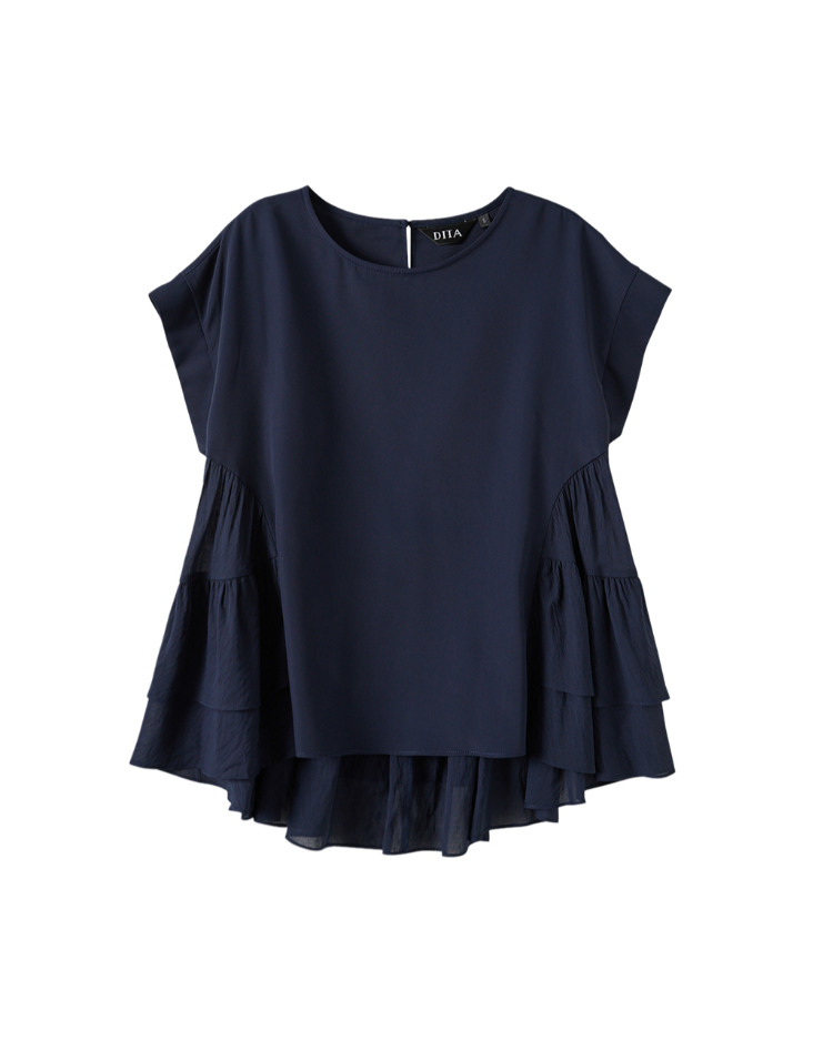DITA層次感剪接設計上衣