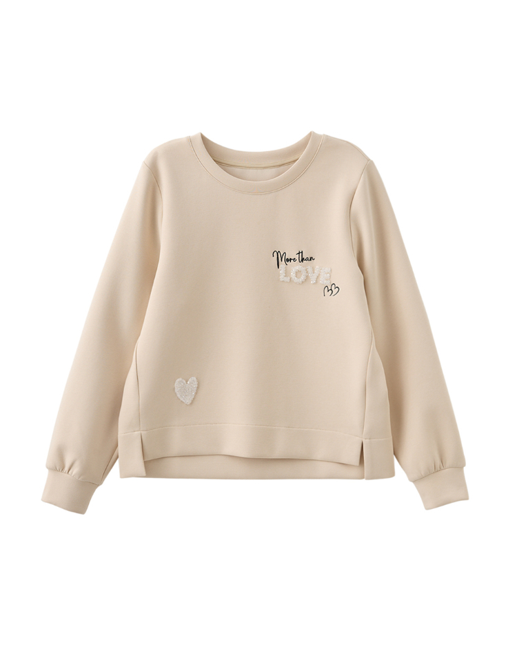 DITA愛心珠繡寬鬆版大學T