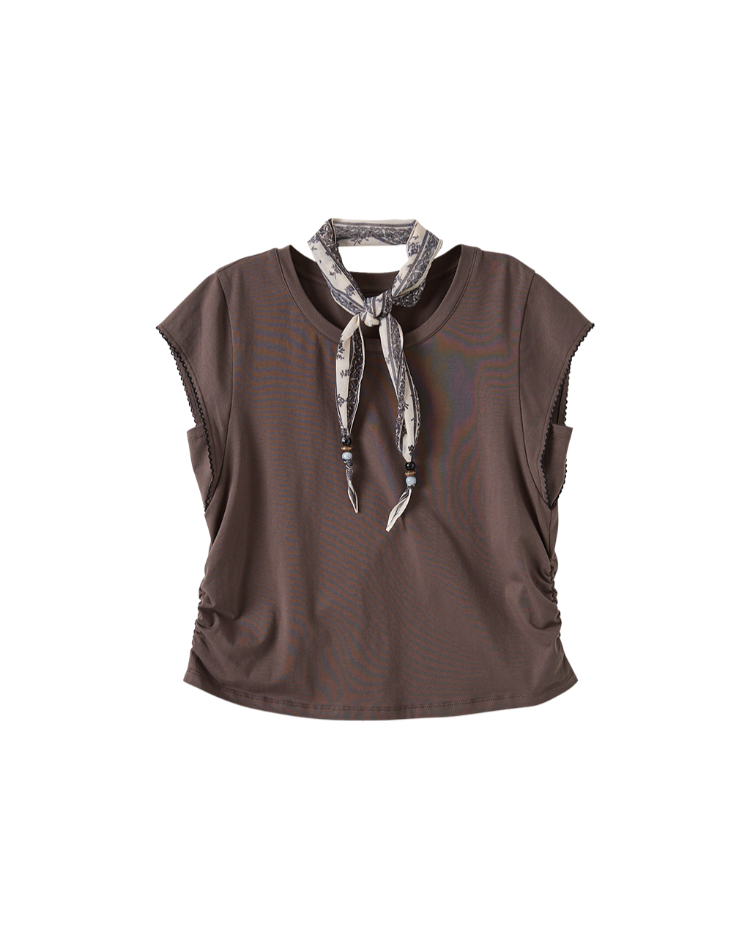 DITA法國袖修身上衣