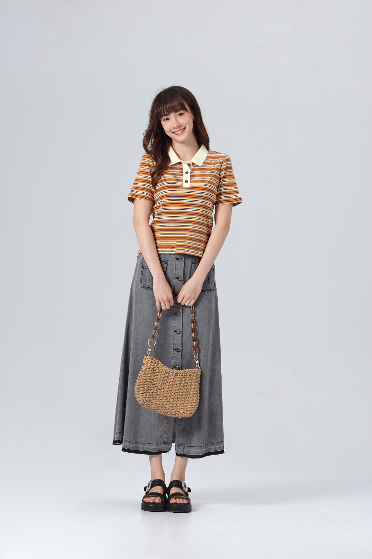 DITA條紋POLO衫