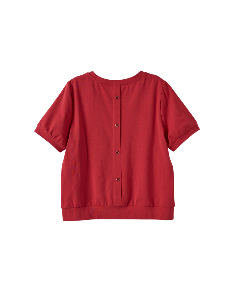 DITA特殊印花工藝縮口上衣