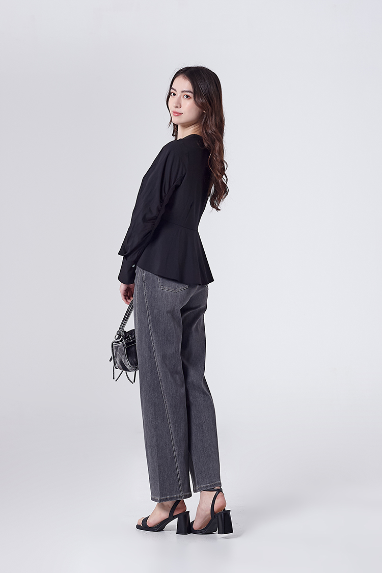 DITA甜酷感愛心鋼印寬褲