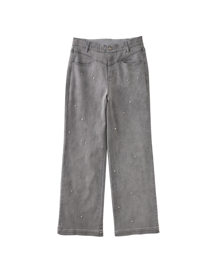 DITA特殊縫線牛仔寬褲