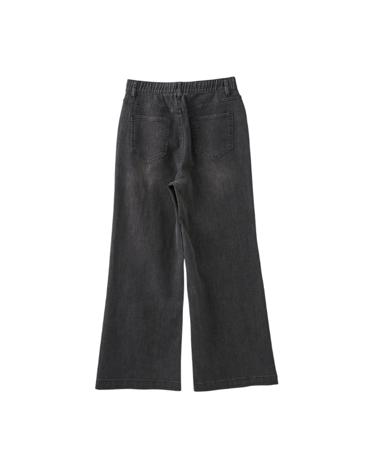 DITA特殊縫線牛仔寬褲