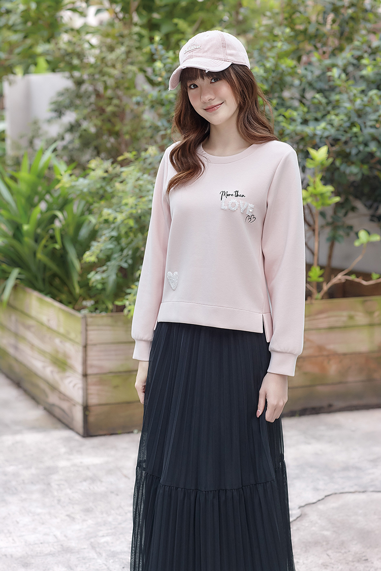 DITA氣質層次壓摺紗裙