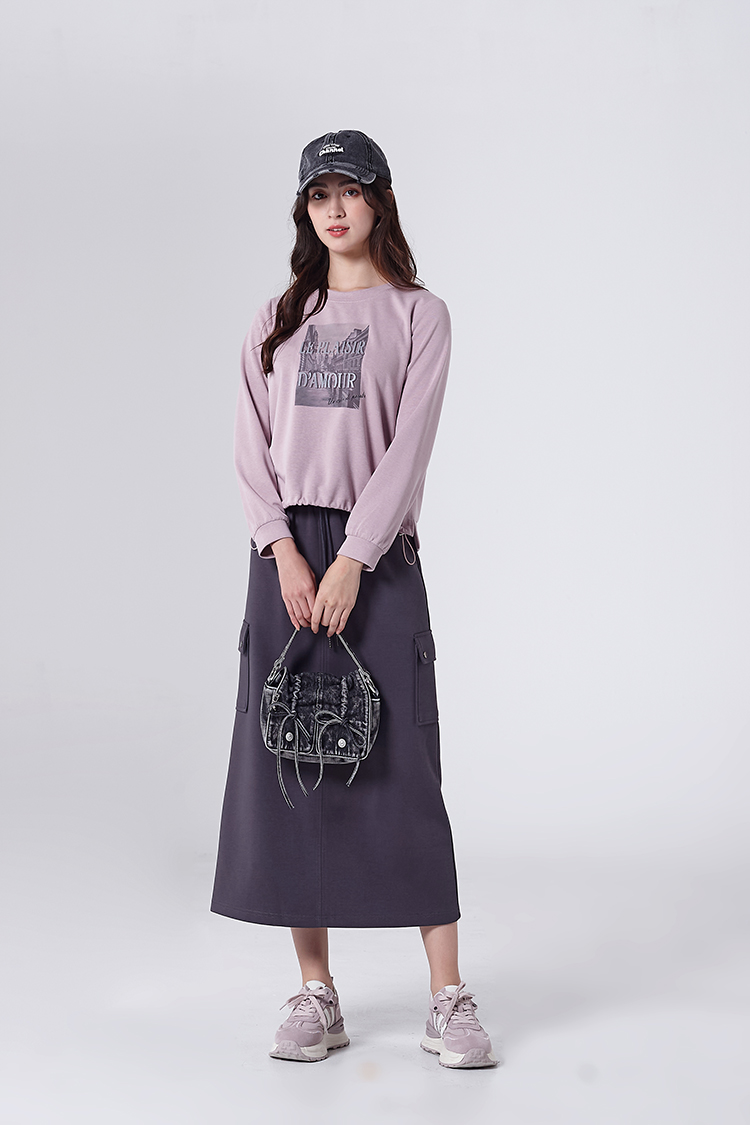 DITA運動風抽繩A字裙