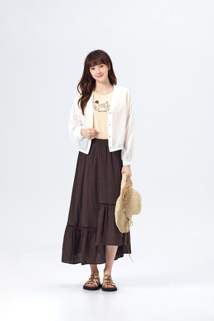 DITA甜美感層次剪裁長裙