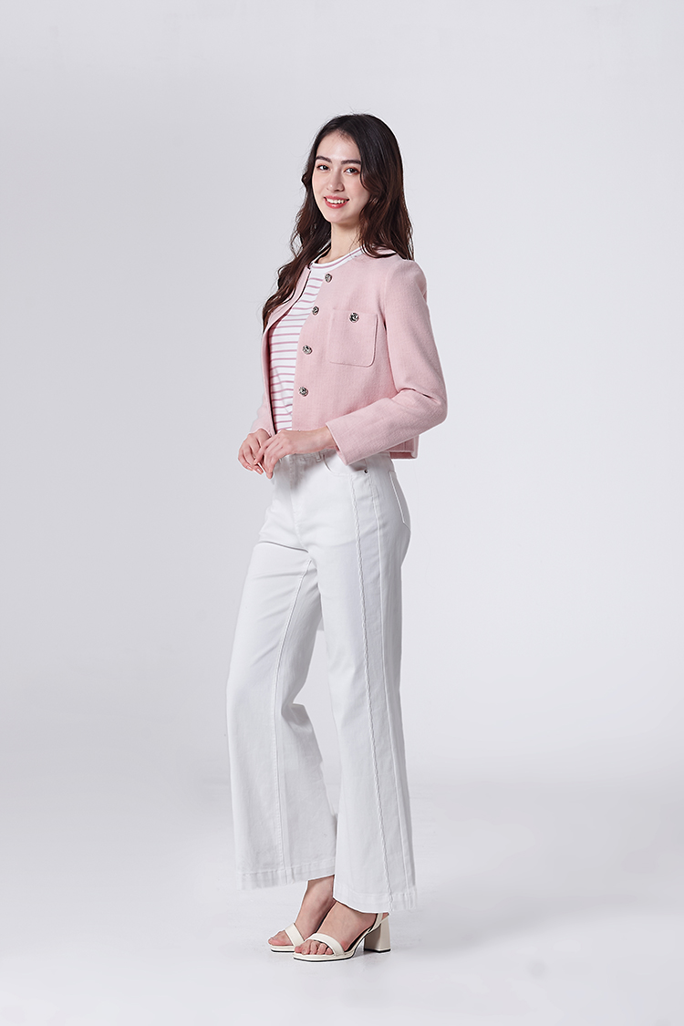 DITA韓系小香風毛呢短版外套