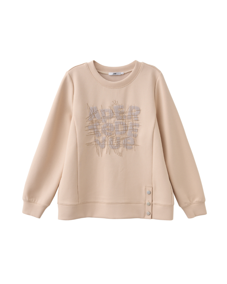 JOAN微厚暖感字母款長袖上衣