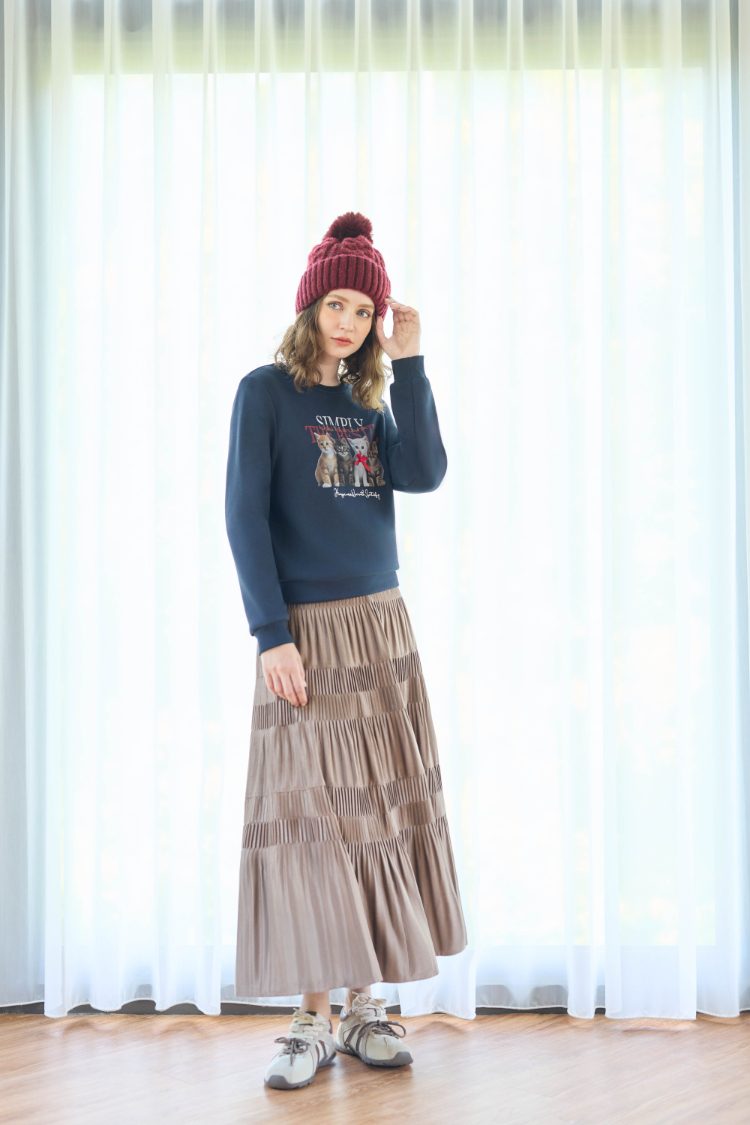 JOAN萌系貓咪厚刷毛衛衣