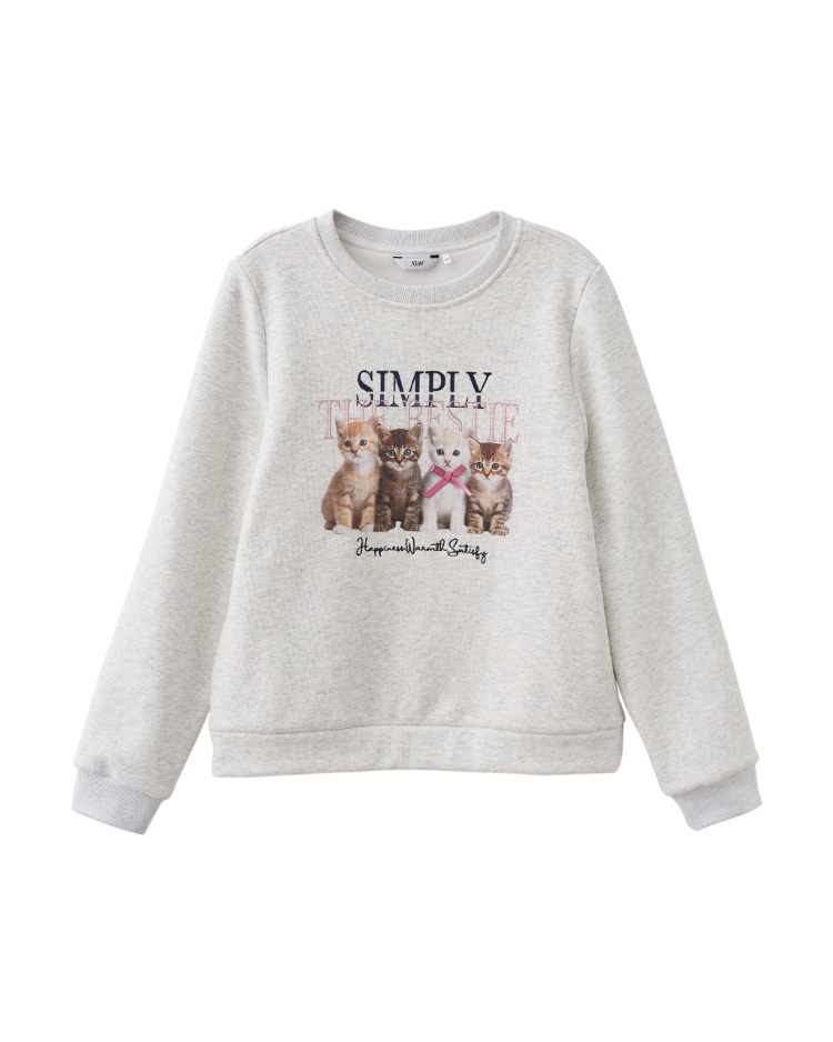 JOAN萌系貓咪厚刷毛衛衣