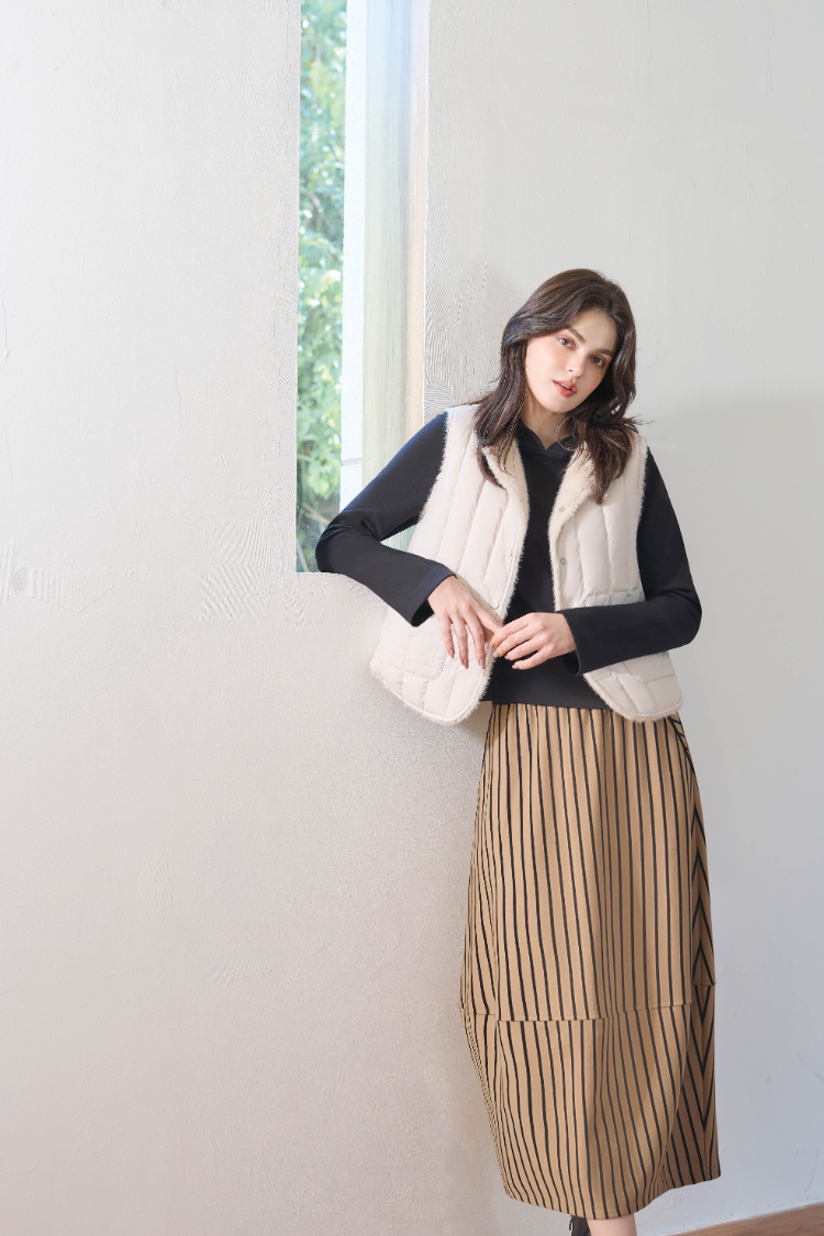 JOAN立體線條彈性氣球裙