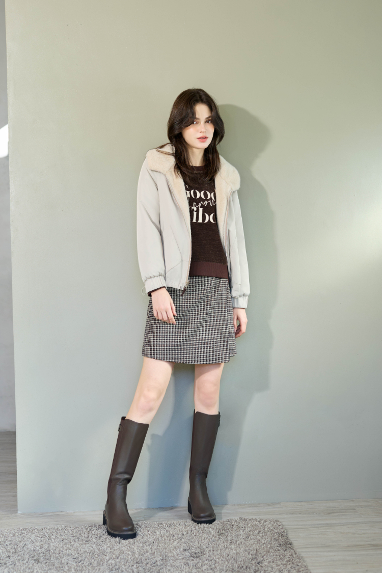 JOAN雙面穿毛絨保暖外套