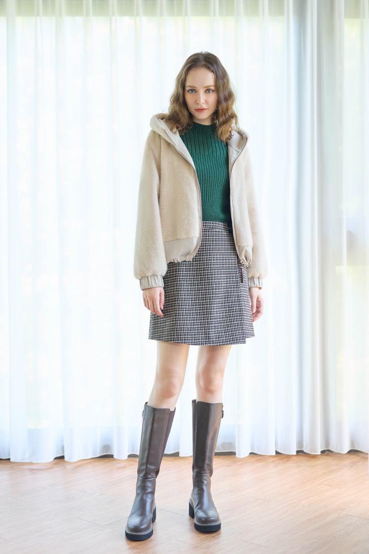 JOAN雙面穿毛絨保暖外套