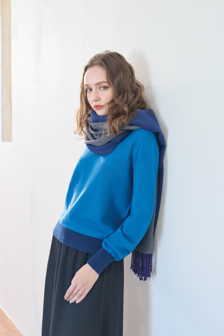 JOAN羊絨質感親膚針織上衣