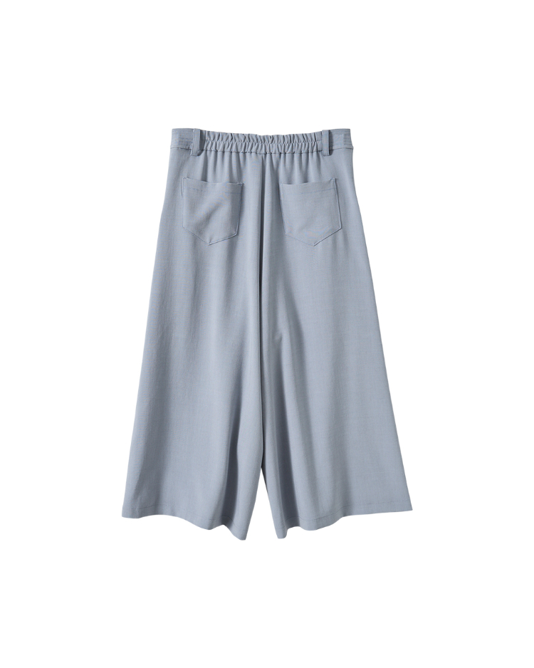 JOANA字垂墜七分寬褲裙