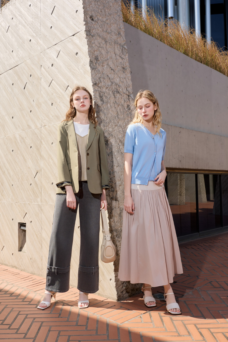 JOAN簍空背心疊穿設計上衣