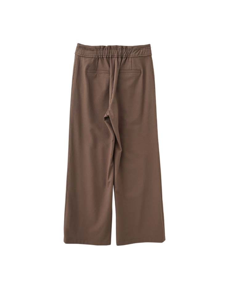 DENOVO微正式彈力直筒寬版長褲