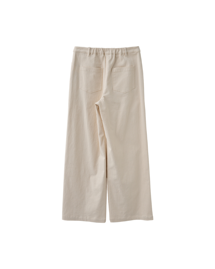 DENOVO棉感高彈日常百搭褲