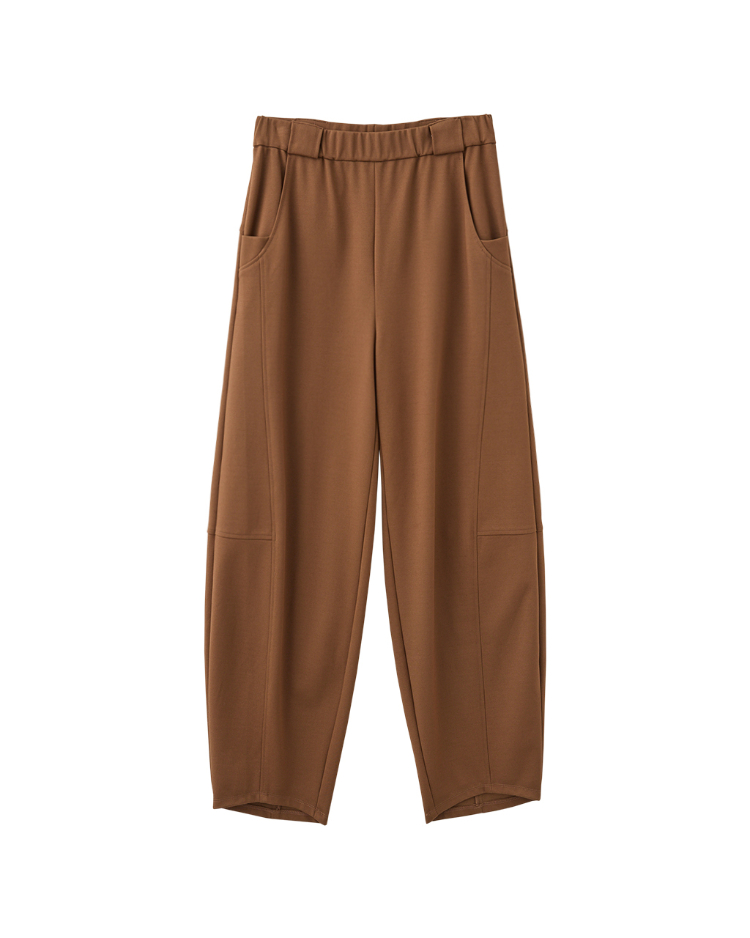 DENOVO立體線條彈力彎刀褲