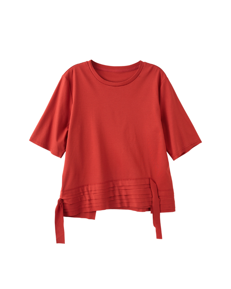 DENOVO設計感層次短袖上衣