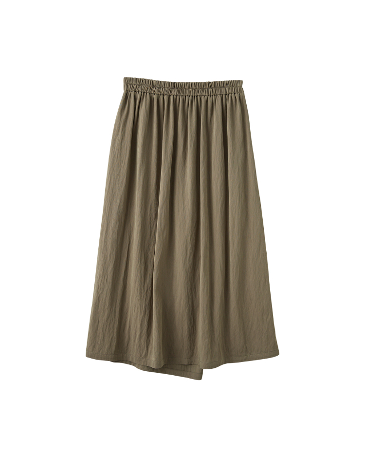 DENOVO層次綁帶A字長裙